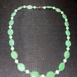 Elegant Green Beaded Necklace